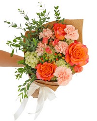 The Malibu Wrapped Bouquet from Brennan's Florist and Fine Gifts in Jersey City