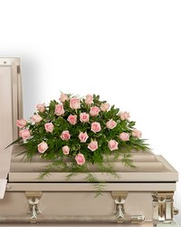 Pink Tranquility Casket Spray from Brennan's Florist and Fine Gifts in Jersey City