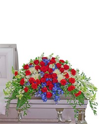 Valiant Honor Casket Spray from Brennan's Florist and Fine Gifts in Jersey City
