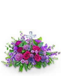 Majestic Magenta Crystal Cross from Brennan's Florist and Fine Gifts in Jersey City